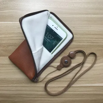 FSSOBOTLUN, За iPhone 14 13 12 Pro Max/11Pro Max/XS MAX 6,7-инчов Калъфче за телефон с дизайн личи от изкуствена кожа, чанта с цип, джоб за своята практика