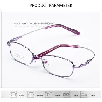 Seemfly Памет Титанов Очила Рамки За Мъже И Жени Очила За Жени TR90 Късогледство Рецепта Оптични Очила