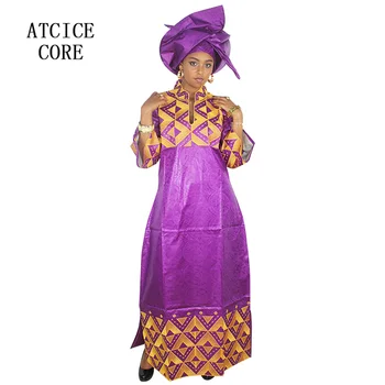 африкански рокли за жени, дизайнерско рокля с бродерия басейн, дълга рокля A159 Изображение 2