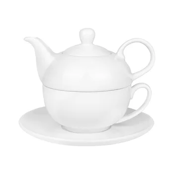 Колекция от керамични чайници, Бял чай на един комплект е с една чаена чаша и блюдцем Изображение 2