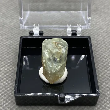 Натурален Намибийский Аквамарин Непреработена Скъпоценен Камък Crystal + размер на кутията 3,5 см Изображение 2